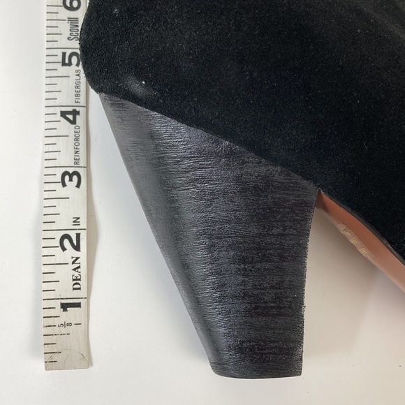 Report Signature Black Suede Chunky Heel Pump - Picture 11 of 15